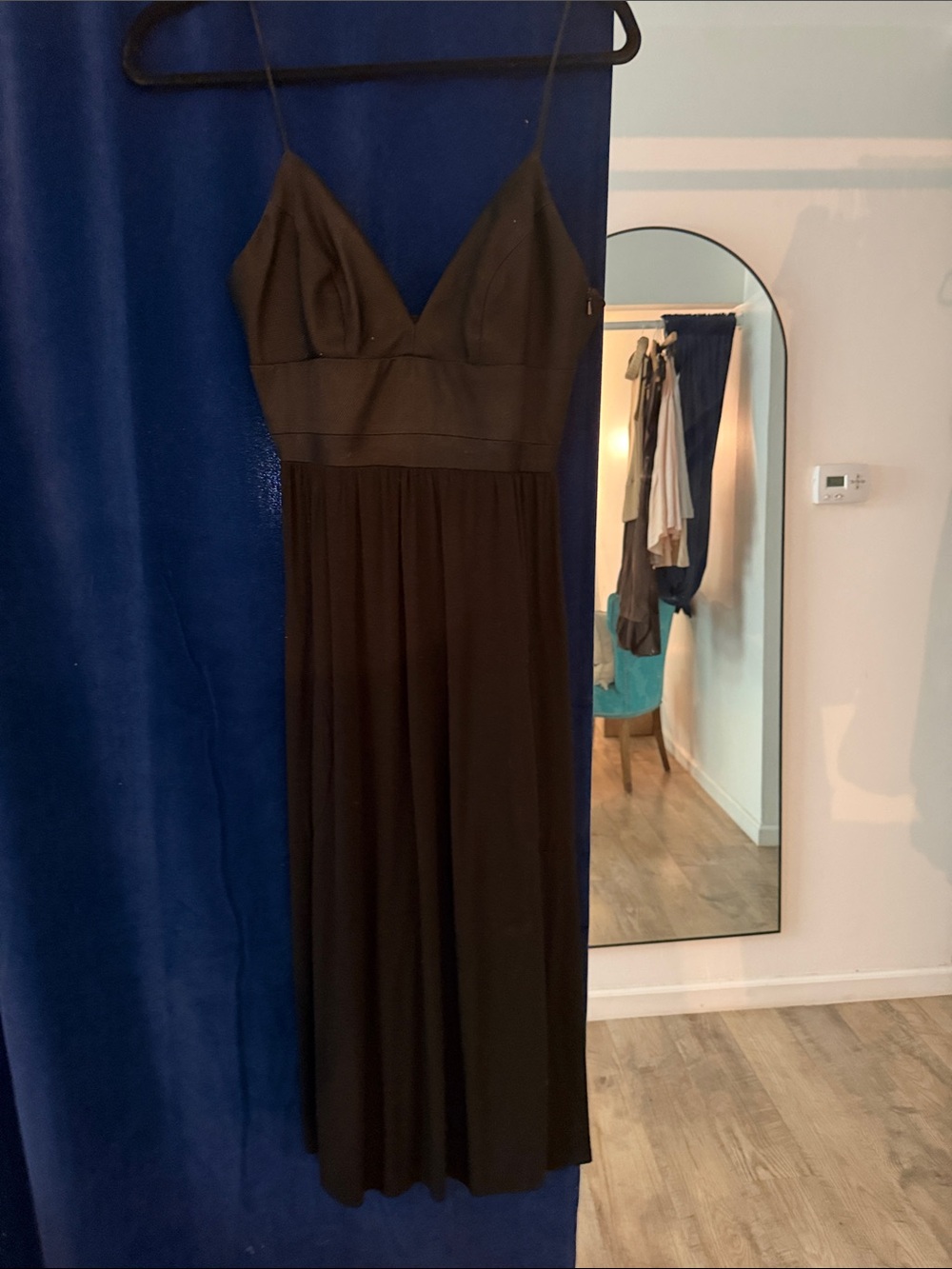 Twelfth Street by Cynthia Vincent Black Midi Slip Dress